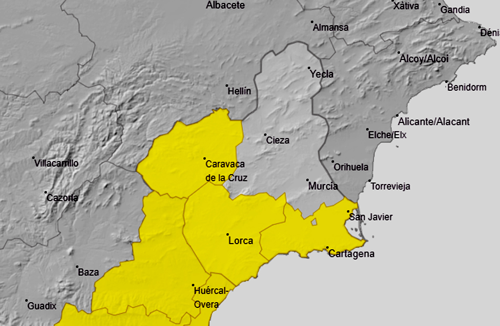 Meteorología advierte de lluvia y tormentas a partir de la medianoche del 14 de octubre